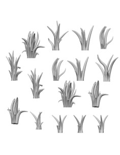 SET IMPRIME EN 3D - HERBES HAUTES