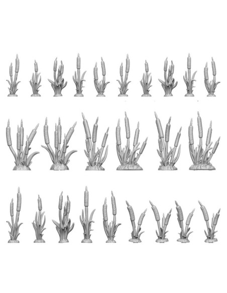 SET IMPRIME EN 3D - PLANTES QUENOUILLES