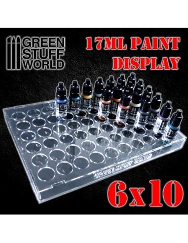 PRESENTOIR DE BOUTEILLES DE PEINTURE 17ML (6X10)