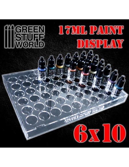 PRESENTOIR DE BOUTEILLES DE PEINTURE 17ML (6X10)