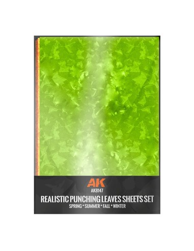 PUNCHING LEAVES SHEETS SET (4 units of A4-size...