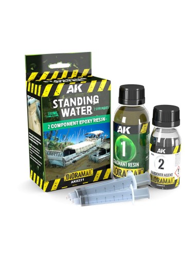 RESIN STAGNANT WATER COMPONENTS EPOXY RESIN 180ML