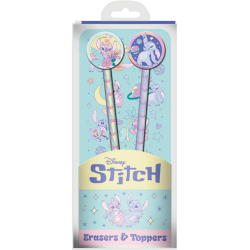 STITCH & ANGEL - Space Rocks - Set de 2 Crayons avec des Toppers