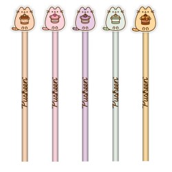 PUSHEEN - Little Treats - Set de 5 Crayons avec des Toppers