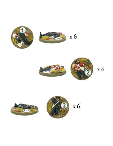 Black Powder Epic Battles: Zulu! - British Army Casualty Markers