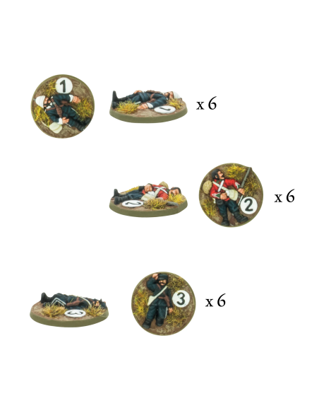 Black Powder Epic Battles: Zulu! - British Army Casualty Markers