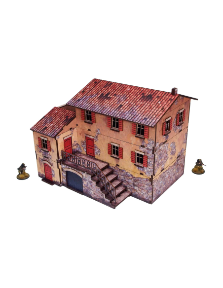 Pre-Painted WW2 Italy Large House