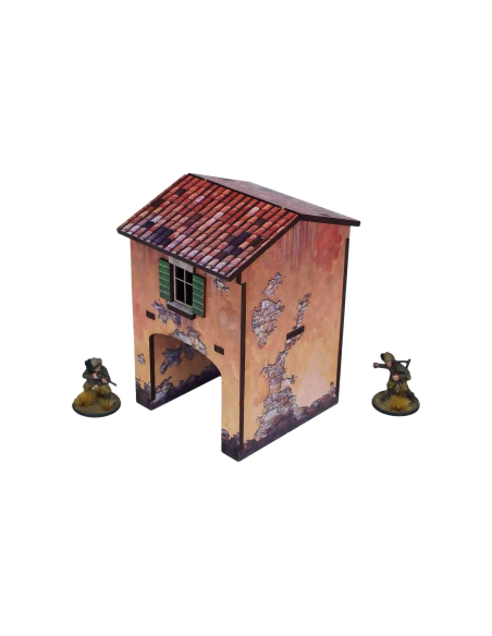 Pre-Painted WW2 Italy Gate House