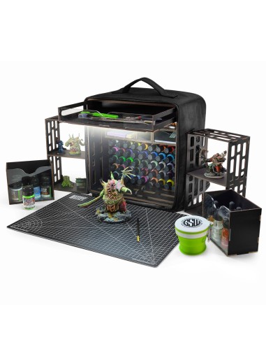 Station de peinture portable avec éclairage LED M – Green Stuff World