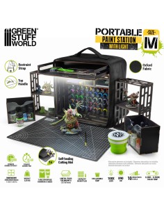 Station de peinture portable avec éclairage LED M – Green Stuff World 2