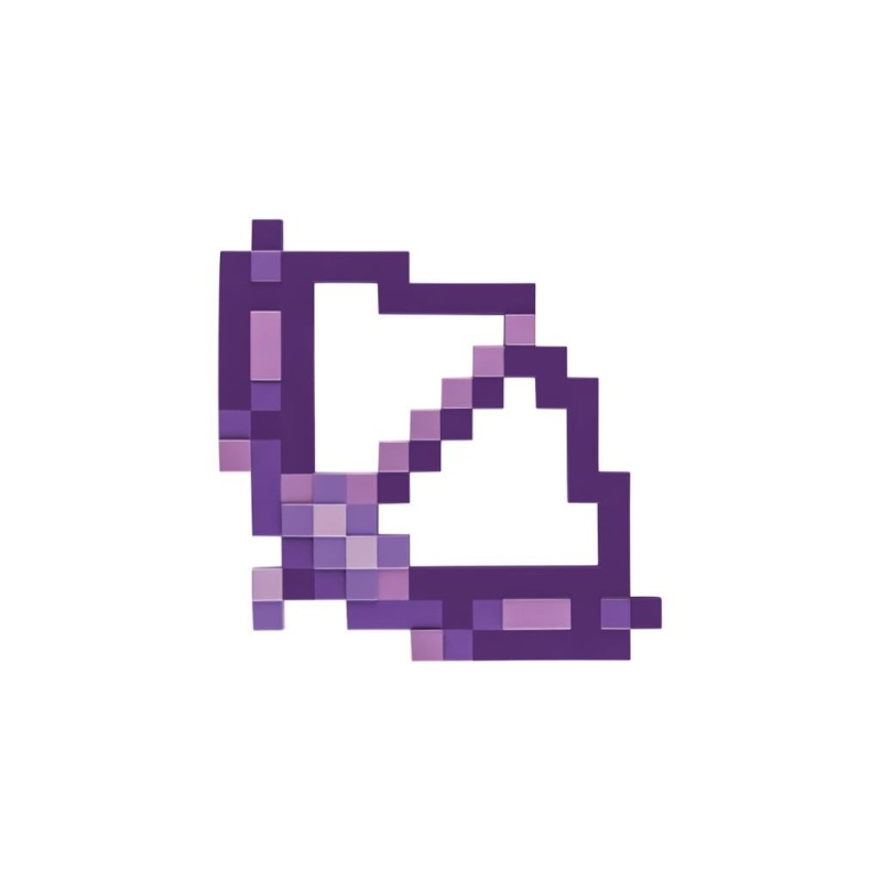 MINECRAFT - Arc et Flèche Enchanté Violet '45x32x4cm'