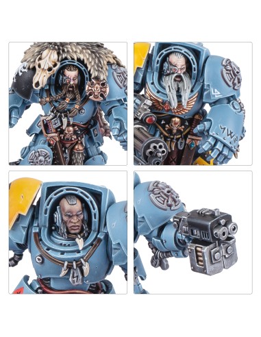 Terminators Gardes Loups — variantes de têtes, canon d’assaut et bolter Storm