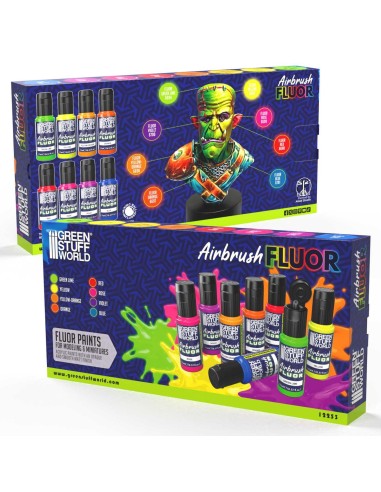 Green Stuff World Set Peinture Aérographe Fluorescente