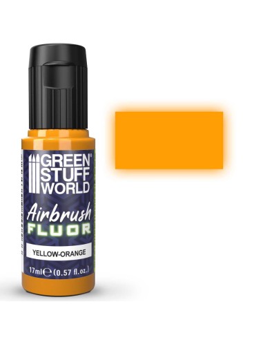 Green Stuff World Peinture Aérographe Fluorescente JAUNE-ORANGE