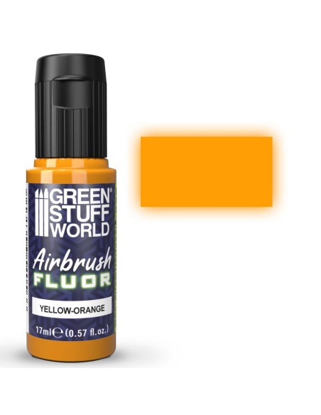 Green Stuff World Peinture Aérographe Fluorescente JAUNE-ORANGE