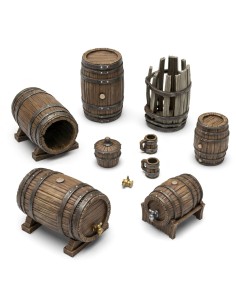 Green Stuff World Barils en bois 1:35