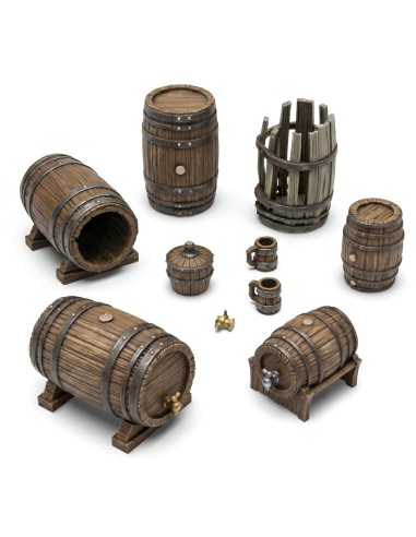 Green Stuff World Barils en bois 1:35