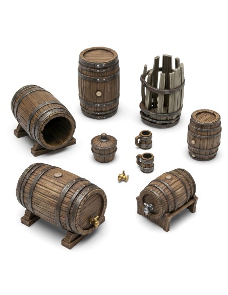 Green Stuff World Barils en bois 1:35