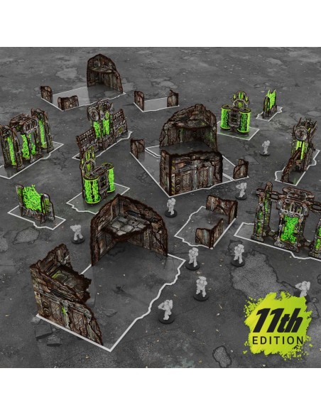 Green Stuff World Pack de décors pliables prépeints 11e édition