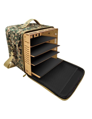 Green Stuff World Mallette de transport pour les miniatures - M - Édition Camouflage
