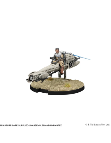Star Wars Legion : Général Jedi sur BARC Speeder (SWQ141)