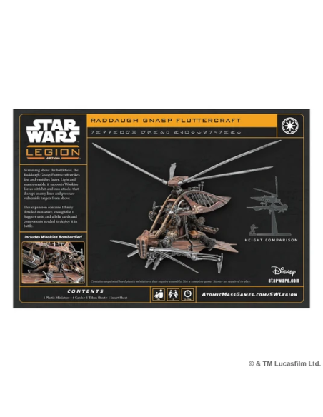 Star Wars Legion : Raddaugh Gnasp Fluttercraft (SWQ51)