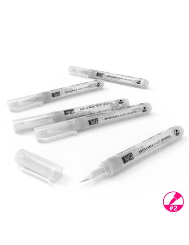 Stylos-feutres rechargeables taille 2 – Lot de 5