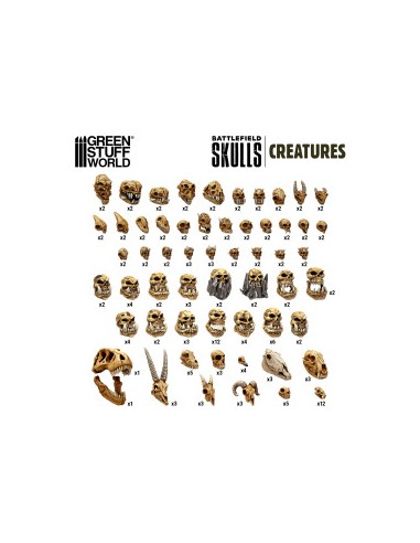 300x Crânes de Créatures 1:48-1:35