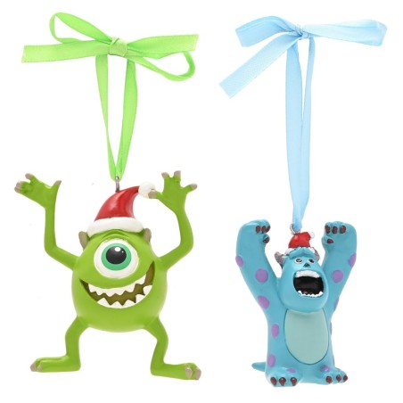DISNEY - Mike & Sully - Set de 2 Décorations