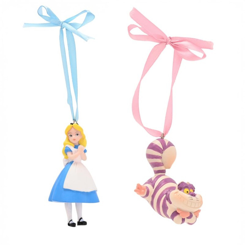 DISNEY - Alice & Chat du Cheshire - Set de 2 Décorations