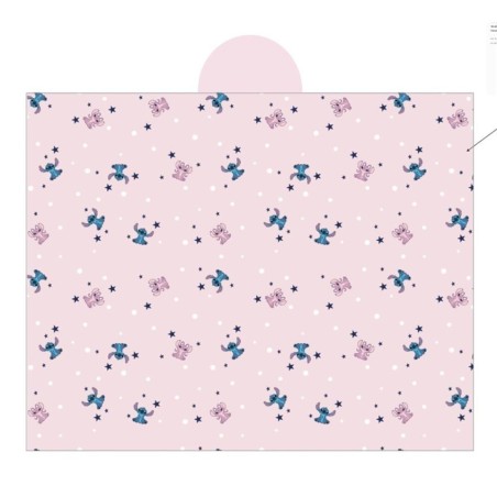DISNEY - Stitch & Angel "Rose" - Couverture à capuche 120x150cm