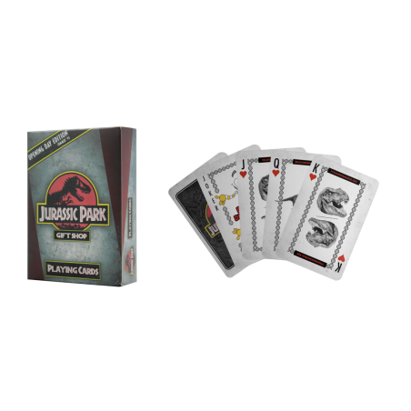 JURASSIC PARK - Jeu de cartes à jouer (52 cartes + 2 jokers)