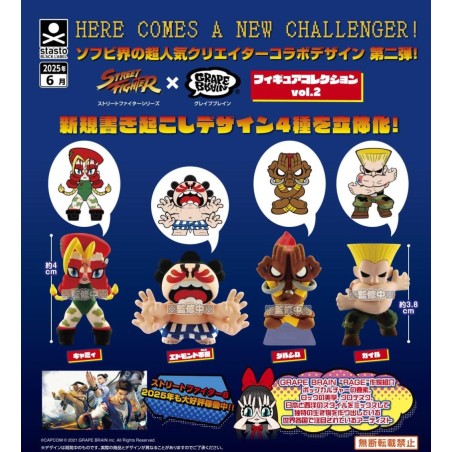 GASHAPON - Street Fighter X Grape Brain Vol 2 (Lot de 30 Capsule 68mm)