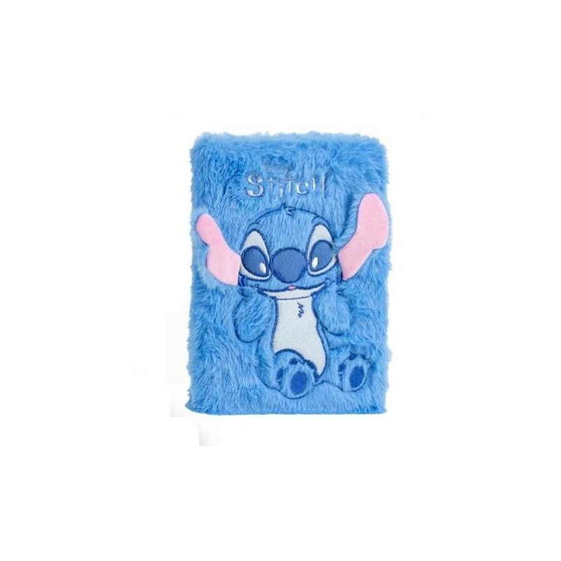 STITCH - Smiley - Notebook Premium Fourrure - Format A5