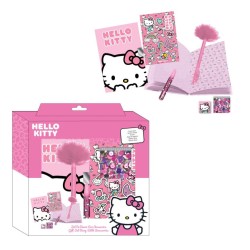 HELLO KITTY - Set de Papeterie - Journal + accessoires 6pc.