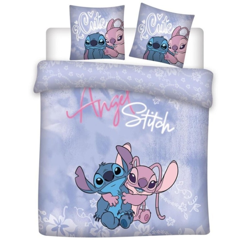 DISNEY - Parure de lit 240x220cm + 2x65x65cm - Angel Stitch
