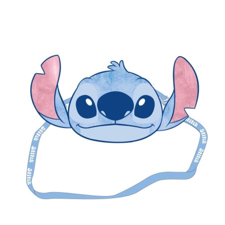 STITCH - Head - Sac à Bandoulière Peluche - 17x14x4cm