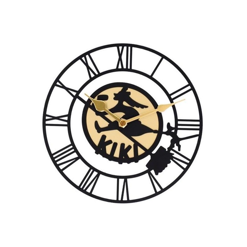 KIKI LA PETITE SORCIERE - Panneau de Kiki - Horloge 20x20x2.5cm