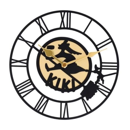 KIKI LA PETITE SORCIERE - Panneau de Kiki - Horloge 20x20x2.5cm