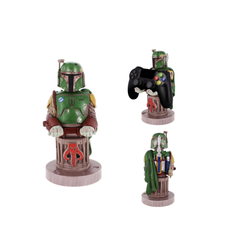 MANDALORIAN - Boba Fett - Support Manette & Portable - 20cm