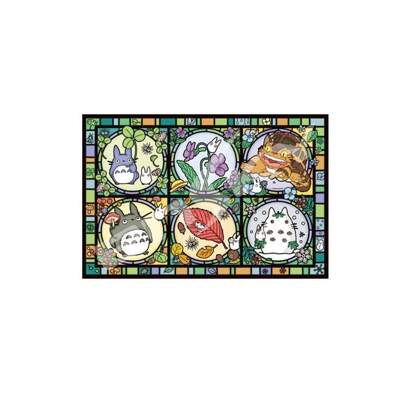 MON VOISIN TOTORO - Toutes les saisons - Puzzle vitrail 1000P