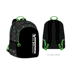 MINECRAFT - Sac à Dos 3 Compartiments '41x30x22cm'