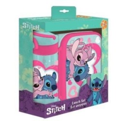 STITCH & ANGEL - Set Boite à Tartines + Bouteille en Aluminium 500ml