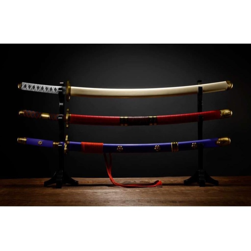 ONE PIECE - 3 épées de Roronoa Zoro - Réplique Proplica 95cm