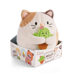 BIG FRIENDS - Chat Angy avec Cactus - Peluche 27cm