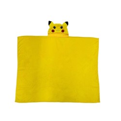 POKEMON - Pikachu - Plaid Coral à Capuche 3D '120X150cm'