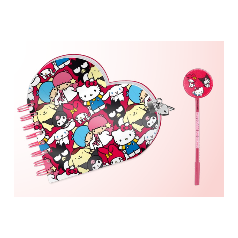 HELLO KITTY & Friends - Gift Box - Journal Secret + Stylo Bille