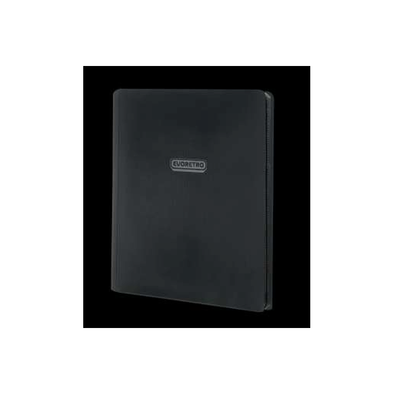 EVORETRO - Regular card binder with zipper 3x3 - Black