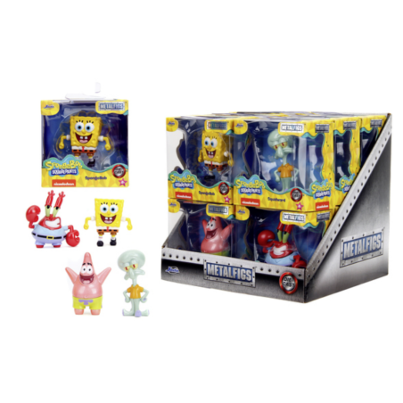 BOB L'EPONGE - Display de Figurines 6cm - 4 Modèles - 12pc