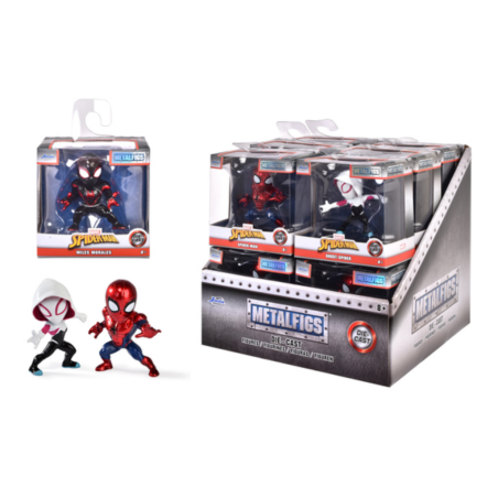 SPIDER-MAN - Display de Figurines 6,5cm - 3 Modèles - 12pc - Wave 1